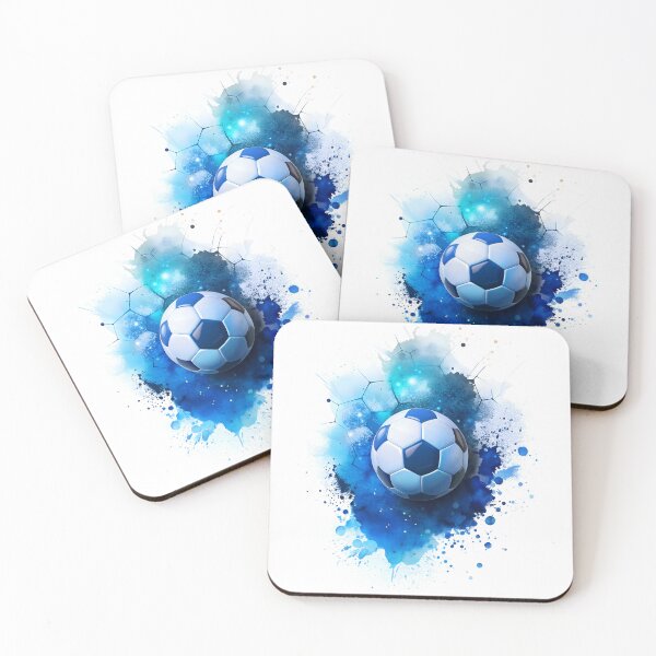 Item preview, Soccer Ball with Blue Paint Splash designed and sold by Kids Art 4U.