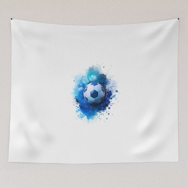 Item preview, Soccer Ball with Blue Paint Splash designed and sold by Kids Art 4U.