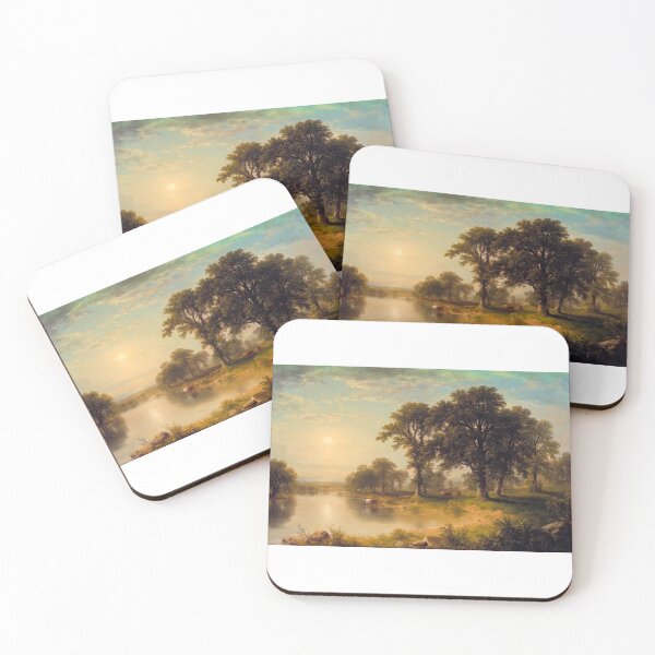 Item preview, Vintage Landscape Painting, Master Painting, sunset, sunrise, old world  designed and sold by Seascapesnmore.