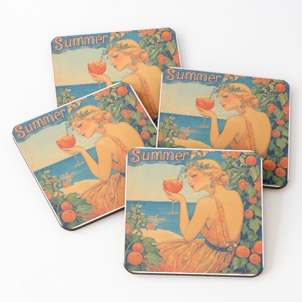 Item preview, Retro Art Nouveau Summer Advert designed and sold by Tirsot.