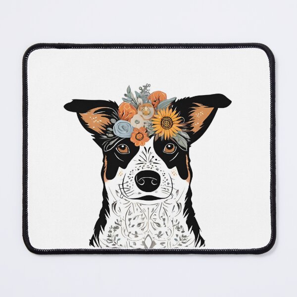 Item preview, Floral Silhouette of an Australian Cattle Dog designed and sold by GoodyPaws.