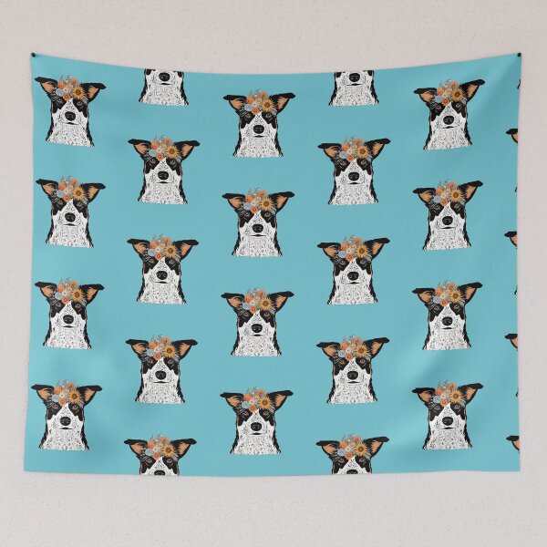 Item preview, Floral Silhouette of an Australian Cattle Dog designed and sold by GoodyPaws.
