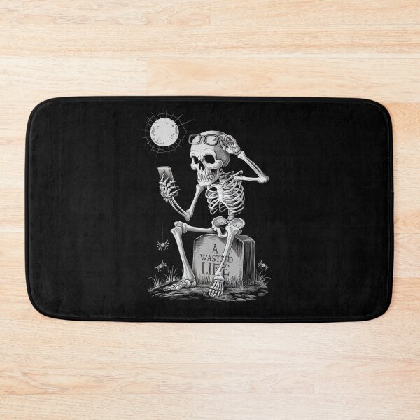Item preview, A Wasted Life - Dark Humorous Skeleton   designed and sold by Moad Fahim.