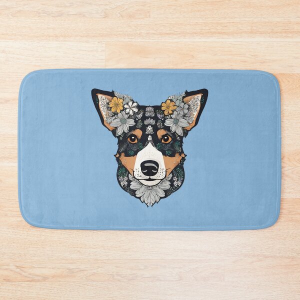 Item preview, Floral Silhouette of an Australian Cattle Dog designed and sold by GoodyPaws.