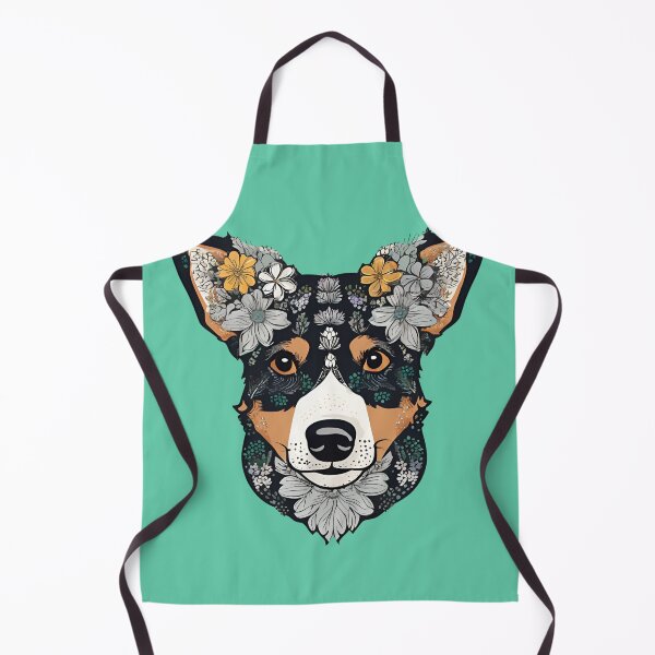 Item preview, Floral Silhouette of an Australian Cattle Dog designed and sold by GoodyPaws.