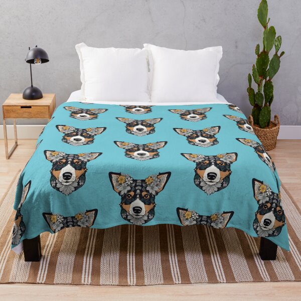 Item preview, Floral Silhouette of an Australian Cattle Dog designed and sold by GoodyPaws.
