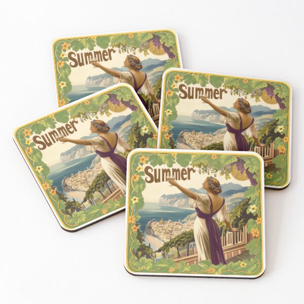 Item preview, Retro Art Nouveau Summer Advert designed and sold by Tirsot.