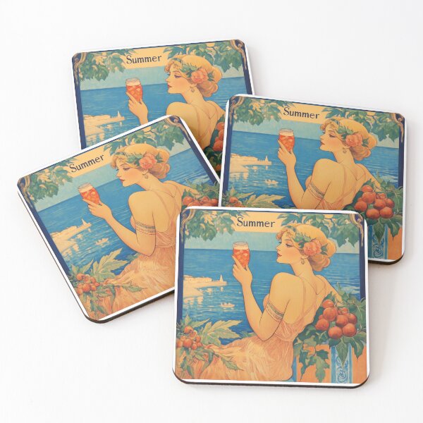 Item preview, Retro Art Nouveau Summer Advert designed and sold by Tirsot.