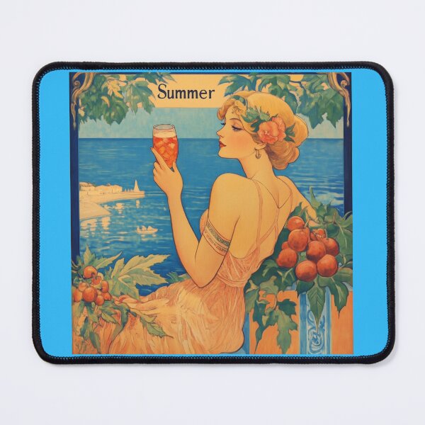 Item preview, Retro Art Nouveau Summer Advert designed and sold by Tirsot.