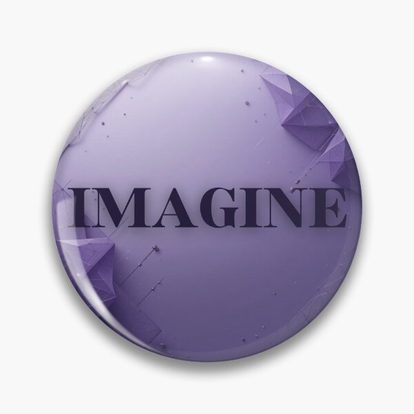 Item preview, Minimalist Imagine Wall Art | Purple Vision Word | Creative Thinking Gift designed and sold by TextMuse.