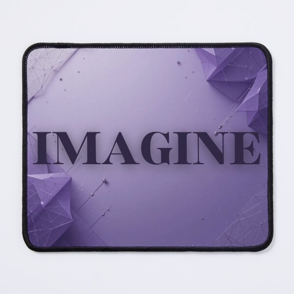 Item preview, Minimalist Imagine Wall Art | Purple Vision Word | Creative Thinking Gift designed and sold by TextMuse.