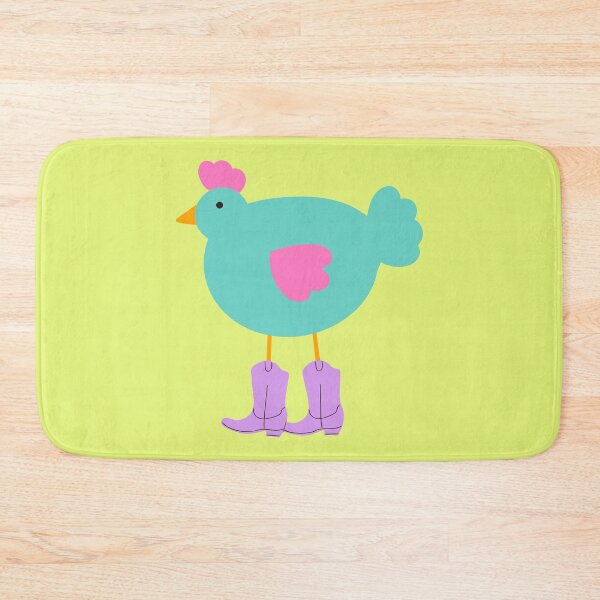 Item preview, Teal Cowboy Chicken designed and sold by Magnolia Valley Art.
