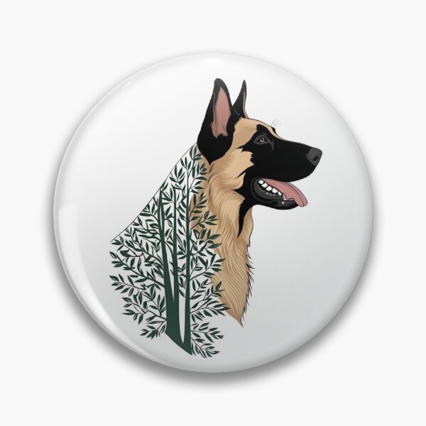 Item preview,  Forest Silhouette of a Belgian Malinois designed and sold by GoodyPaws.