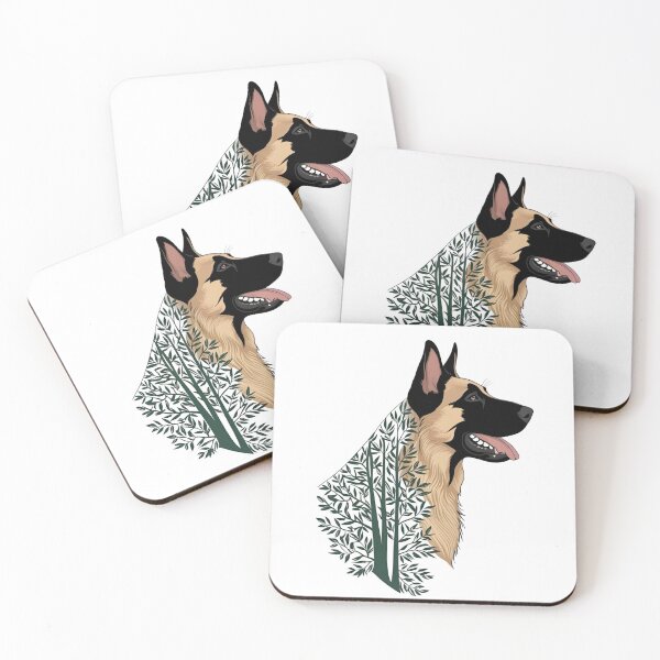 Item preview,  Forest Silhouette of a Belgian Malinois designed and sold by GoodyPaws.