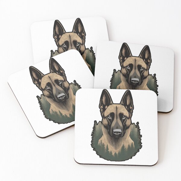 Item preview, Forest Silhouette of a Belgian Malinois designed and sold by GoodyPaws.
