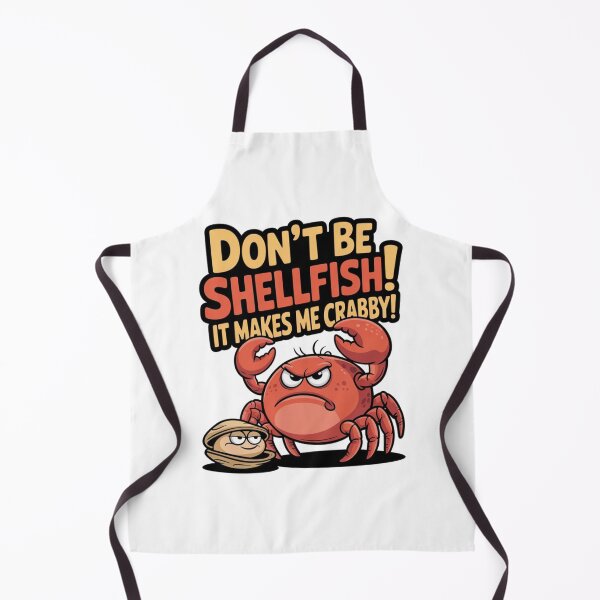 Item preview, Don't Be Shellfish - Cute Crab Funny Ocean Pun designed and sold by Kashear.