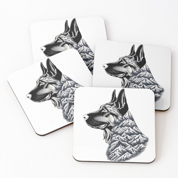 Item preview, Mountain Silhouette of a Belgian Malinois designed and sold by GoodyPaws.
