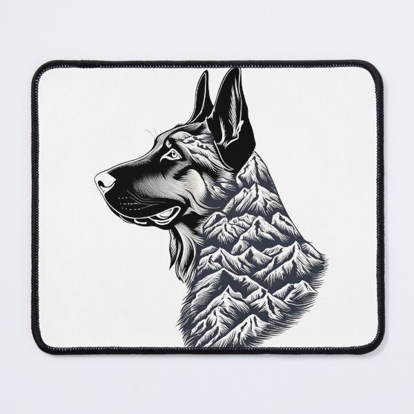 Item preview, Mountain Silhouette of a Belgian Malinois designed and sold by GoodyPaws.