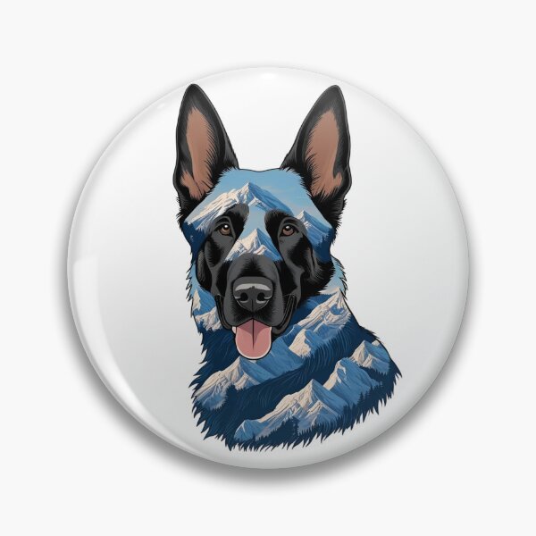 Item preview, Mountain Silhouette of a Belgian Malinois designed and sold by GoodyPaws.