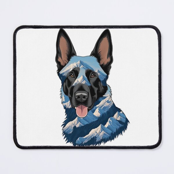 Item preview, Mountain Silhouette of a Belgian Malinois designed and sold by GoodyPaws.