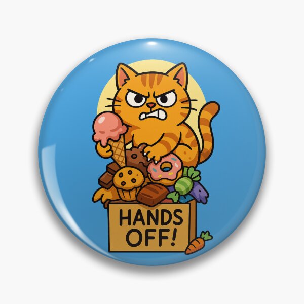 Item preview, Angry Cat Defends Sweets Hands Off designed and sold by memememescat.