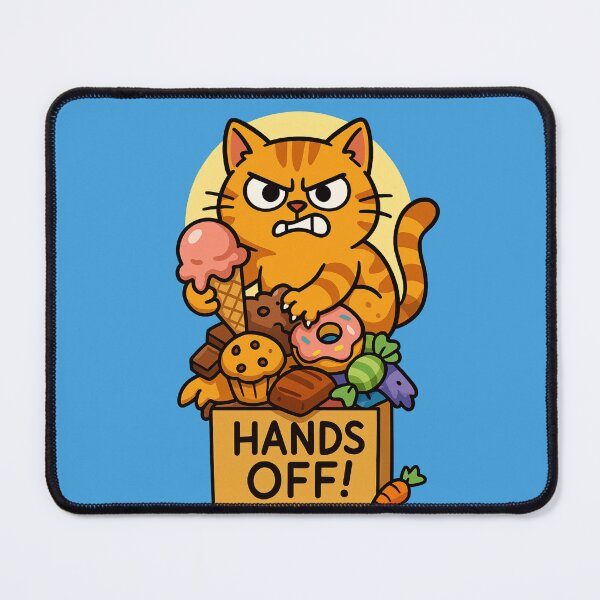 Item preview, Angry Cat Defends Sweets Hands Off designed and sold by memememescat.