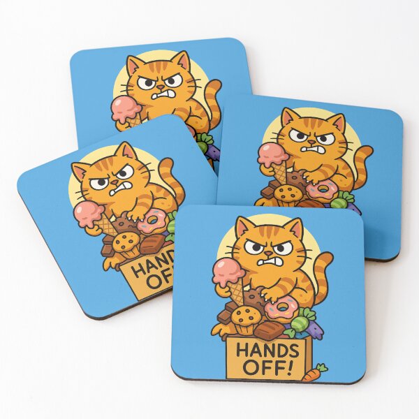 Item preview, Angry Cat Defends Sweets Hands Off designed and sold by memememescat.