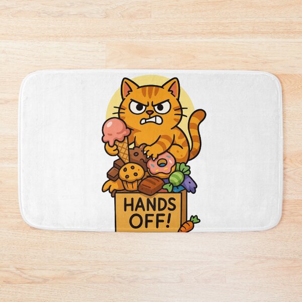 Item preview, Angry Cat Defends Sweets Hands Off designed and sold by memememescat.