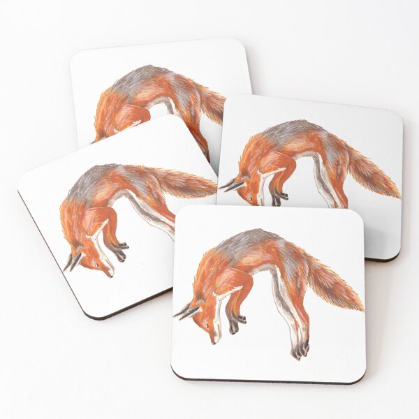 Item preview, Jumping Red Fox designed and sold by By Kelly Attenborough.