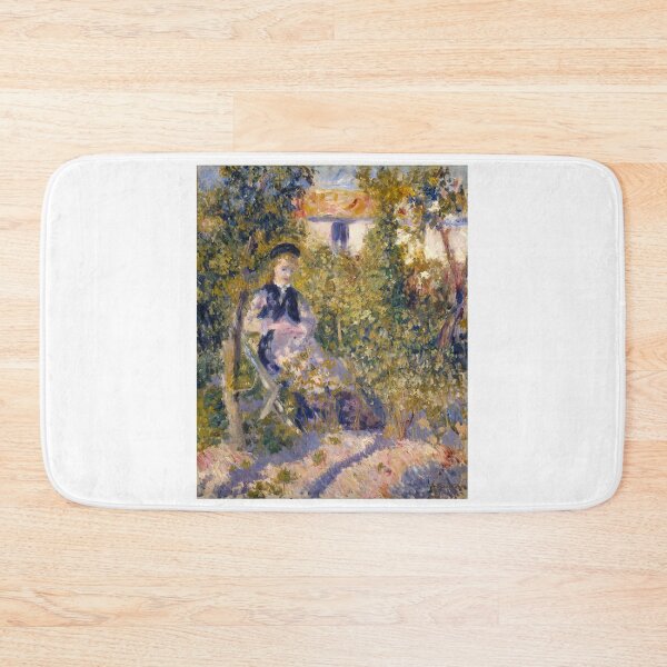 Item preview, Vintage Impressionist Painting, Portrait Landscape Painting, Garden Painting, Old Masters Painting, Renoir, flowers, girl, woman designed and sold by Seascapesnmore.