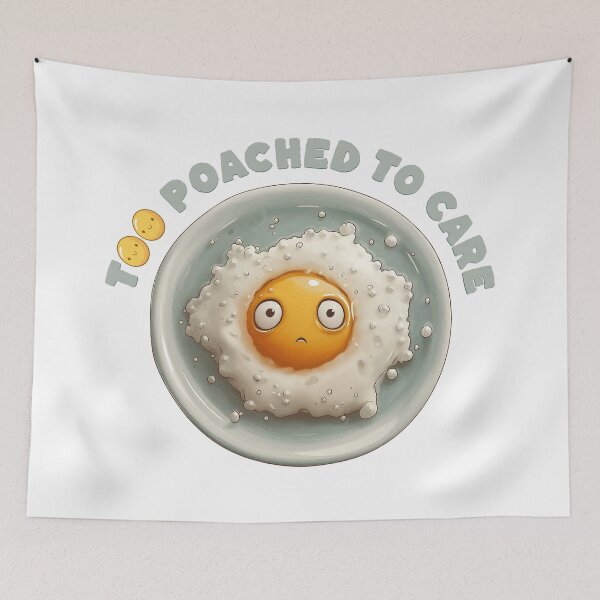 Item preview, Too Poached to Care Easter Egg Mood designed and sold by KZbubble.