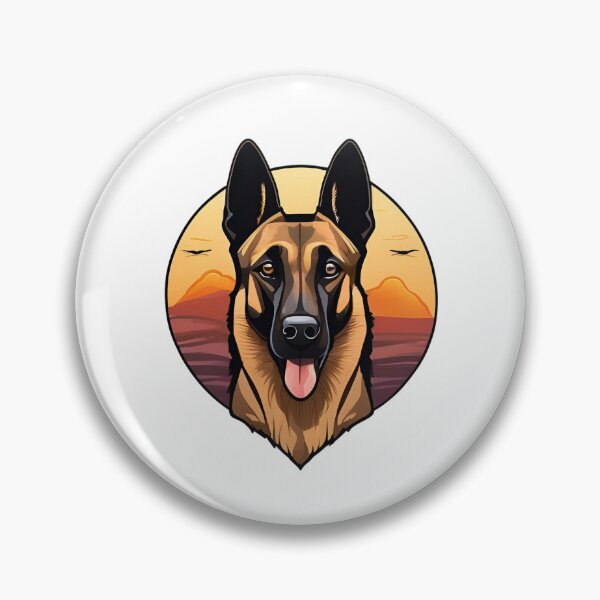 Item preview, Sunset Silhouette of a Belgian Malinois designed and sold by GoodyPaws.