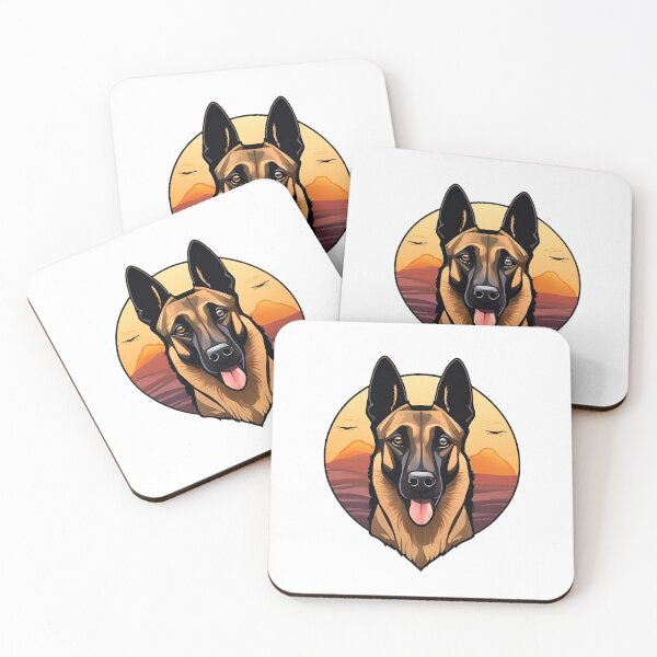 Item preview, Sunset Silhouette of a Belgian Malinois designed and sold by GoodyPaws.
