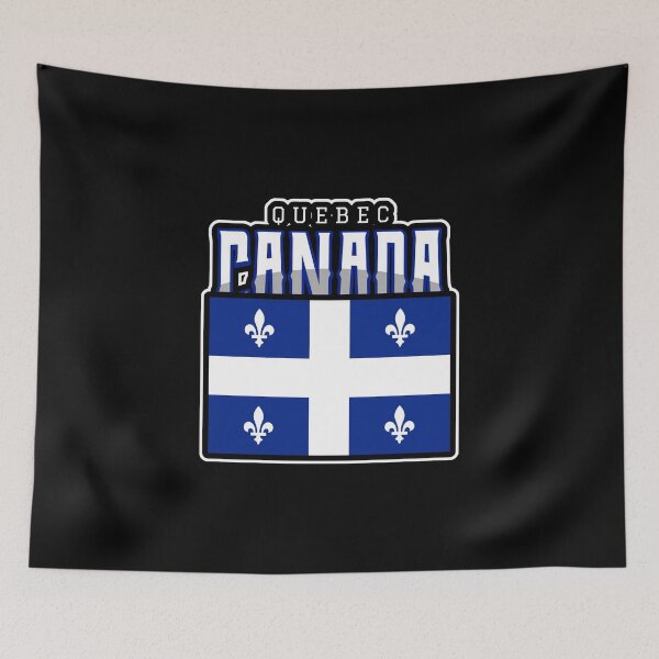 Item preview, Quebec Canada Flag Fleur De Lys designed and sold by Sartoris Art.