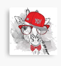 Hip Hop Giraffe Canvas Print