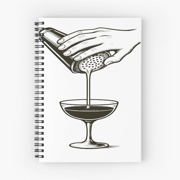 Item preview, Strain to Perfection – Cocktail Pour Art designed and sold by NeatAndSip.