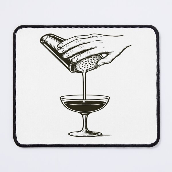 Item preview, Strain to Perfection – Cocktail Pour Art designed and sold by NeatAndSip.