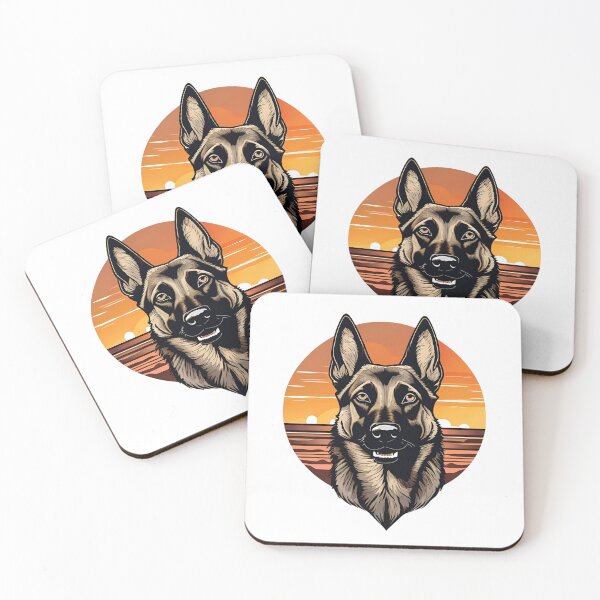 Item preview, Sunset Silhouette of a Belgian Malinois designed and sold by GoodyPaws.