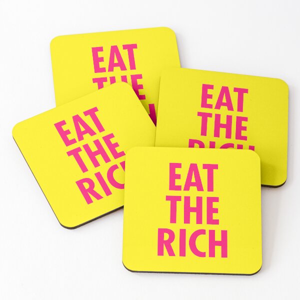 Item preview, Eat the Rich - resistance pink designed and sold by Thelittlelord.