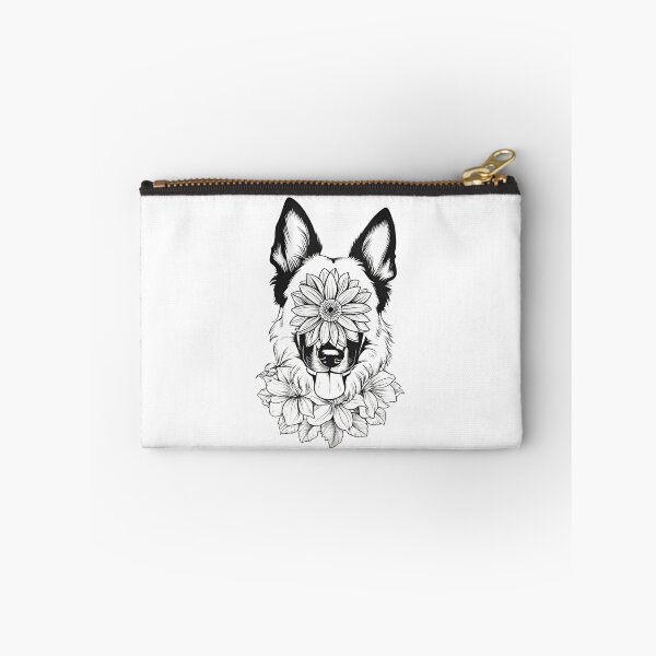 Item preview, Floral Silhouette of a Belgian Malinois designed and sold by GoodyPaws.