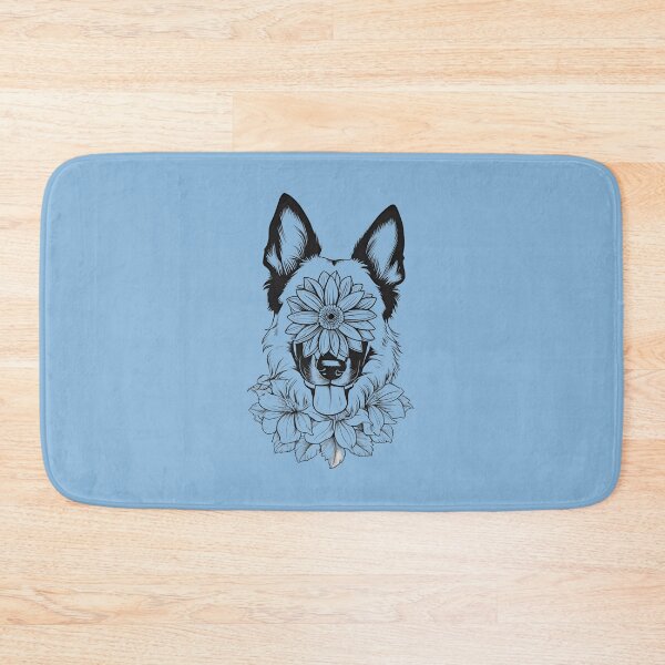 Item preview, Floral Silhouette of a Belgian Malinois designed and sold by GoodyPaws.
