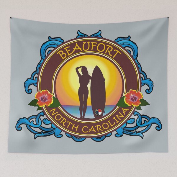 Item preview, Beaufort Nc surfer girl designed and sold by studioss76.