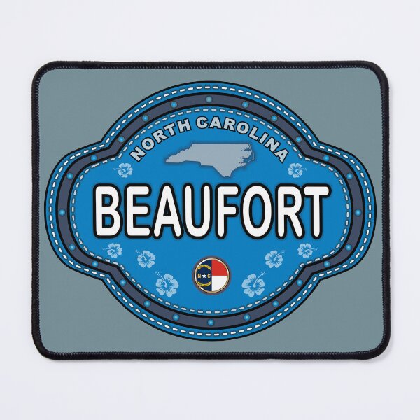 Item preview, Beaufort Nc North Carolina stitching effect emblem designed and sold by studioss76.