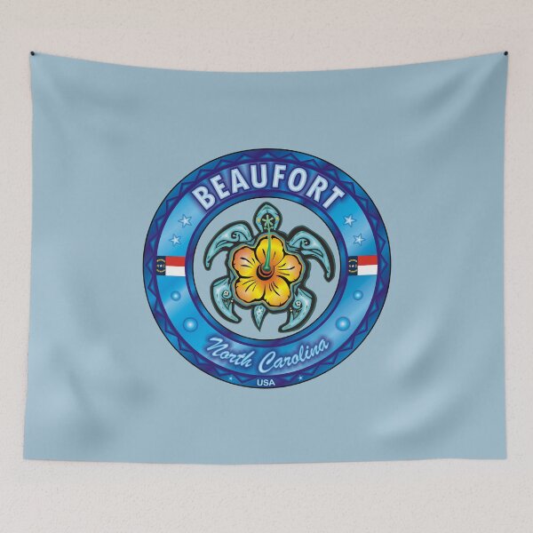 Item preview, Beaufort Nc North Carolina sea turtle hibiscus designed and sold by studioss76.