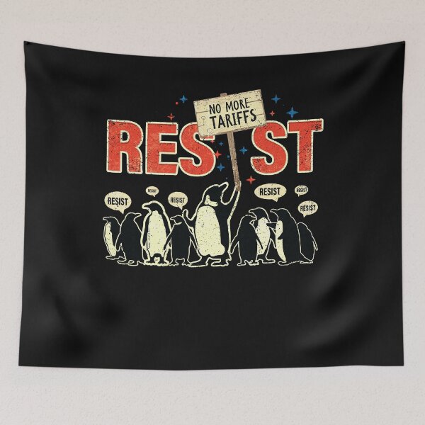 Item preview, Resist Penguin designed and sold by MackenzieBin.