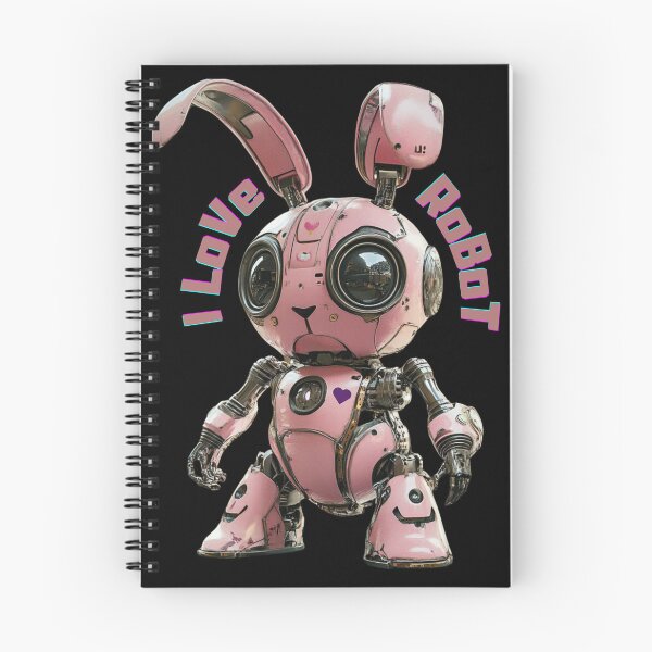 Item preview, I Love Robots – Cute Pink Robot Bunny designed and sold by ProDesignByMK.
