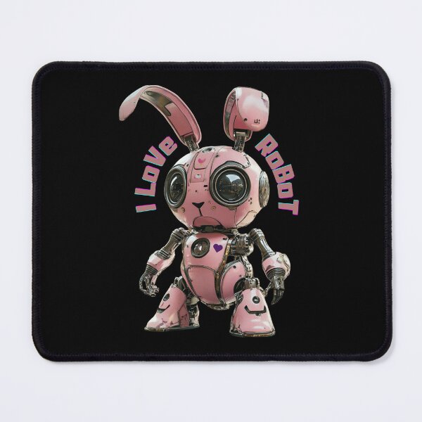 Item preview, I Love Robots – Cute Pink Robot Bunny designed and sold by ProDesignByMK.