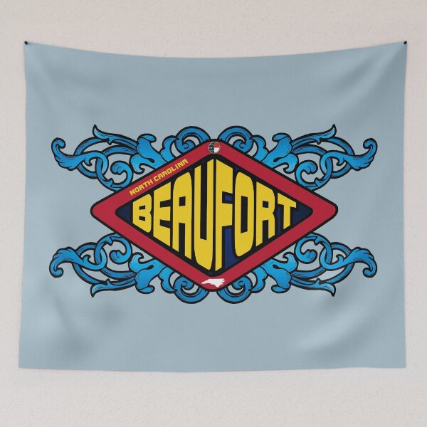 Item preview, Beaufort Nc emblem retro sign designed and sold by studioss76.