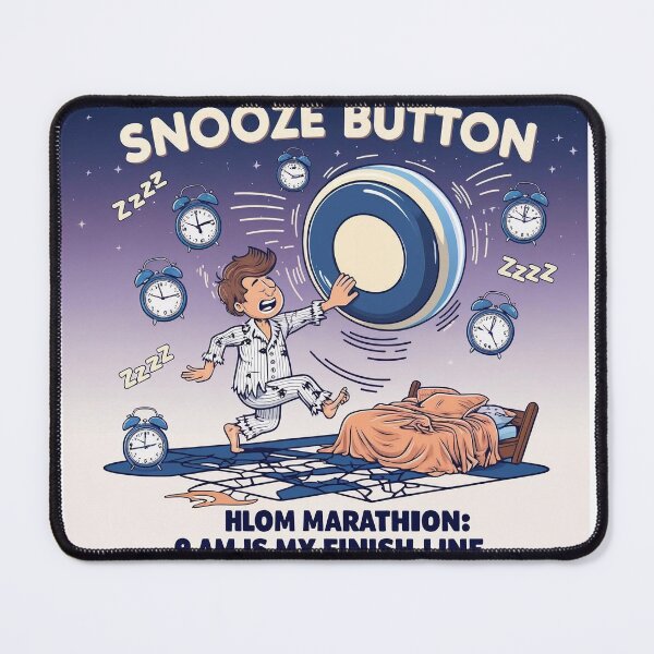 Item preview, Snooze Button Marathon: 9 AM is My Finish Line designed and sold by FRANK0879.