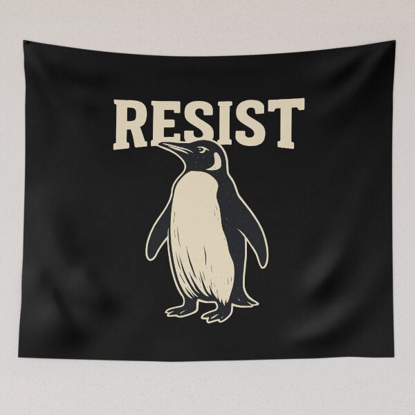 Item preview, Resist Penguin Activism no tariffs designed and sold by varioarts.